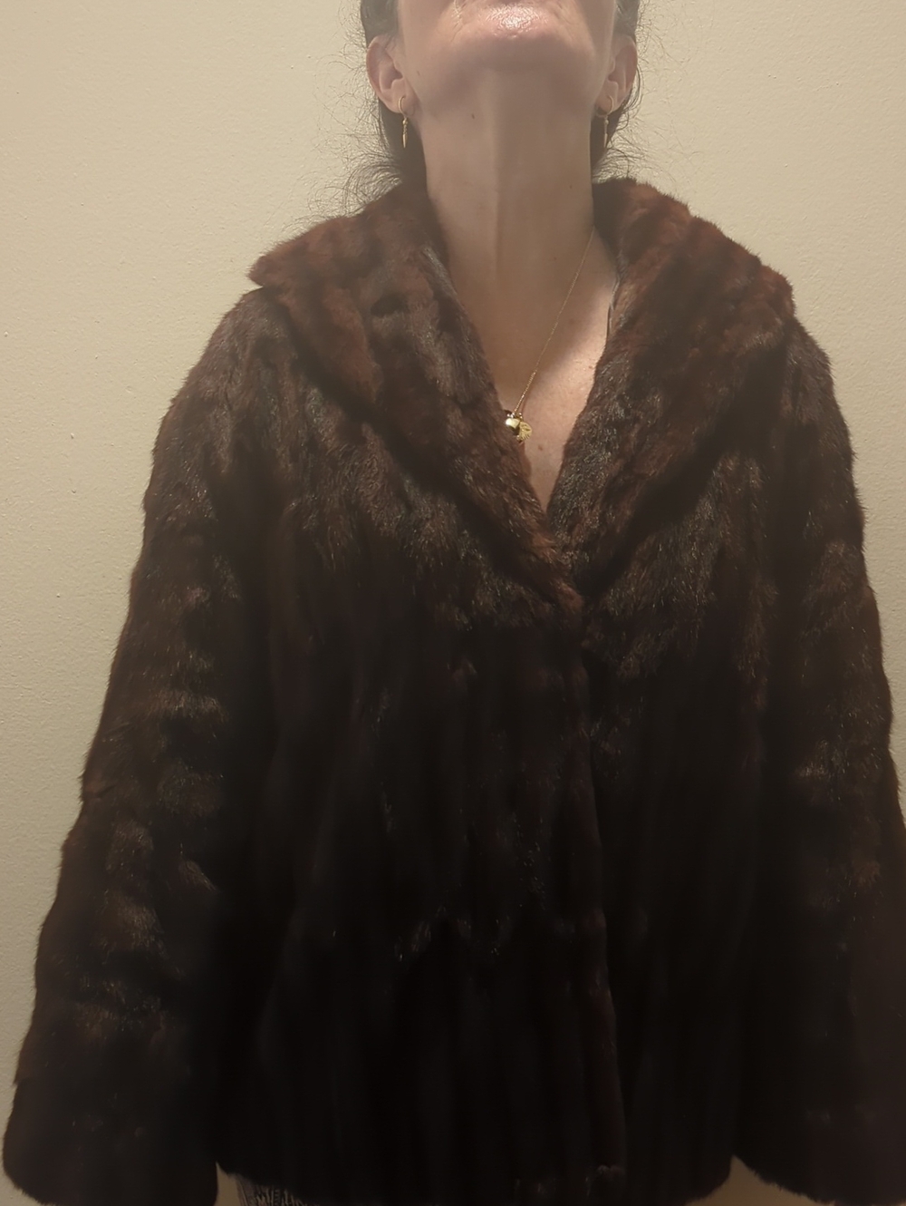 Luxurious Brown Genuine Mink Jacket - Classic Mink Women's Coat